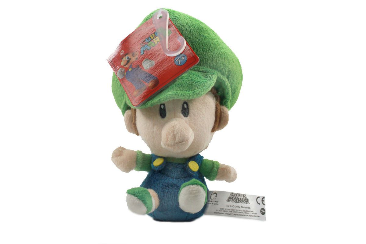 Authentic Brand New Global Holdings Super Mario Plush   5 Baby Luigi