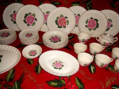 35 PC Set Bolero w s George Harmony House Victorian Pink Camellia