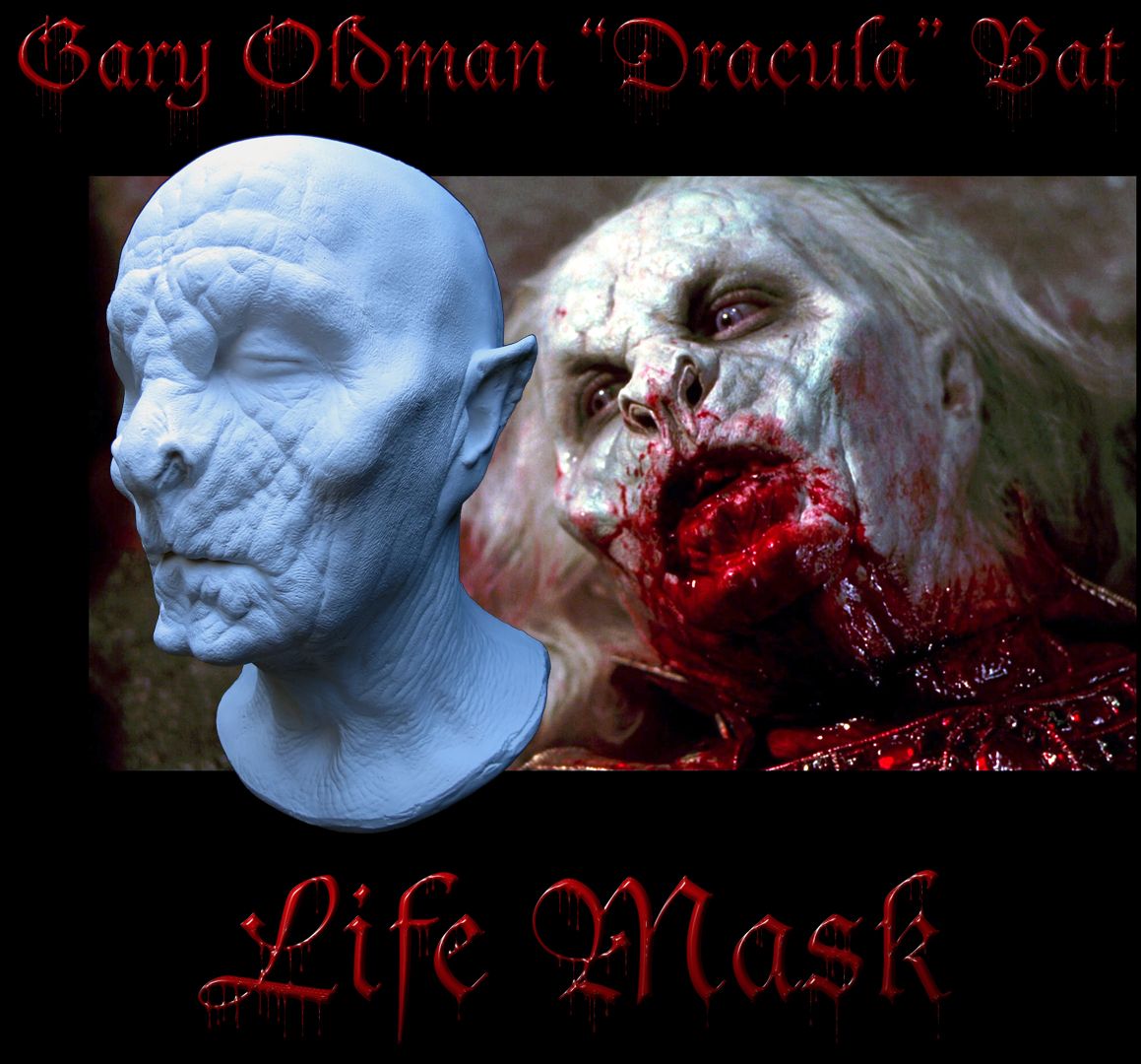 Gary Oldman Dracula Prosthetic Bat Man Life Mask Bram Stoker Oscar