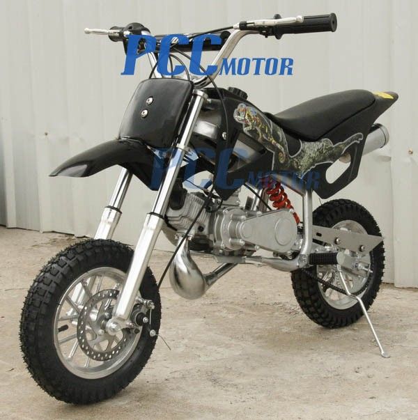  New 49cc 50cc 2 Stroke Gas Motor Mini Dirt Pit Bike Black DB49A