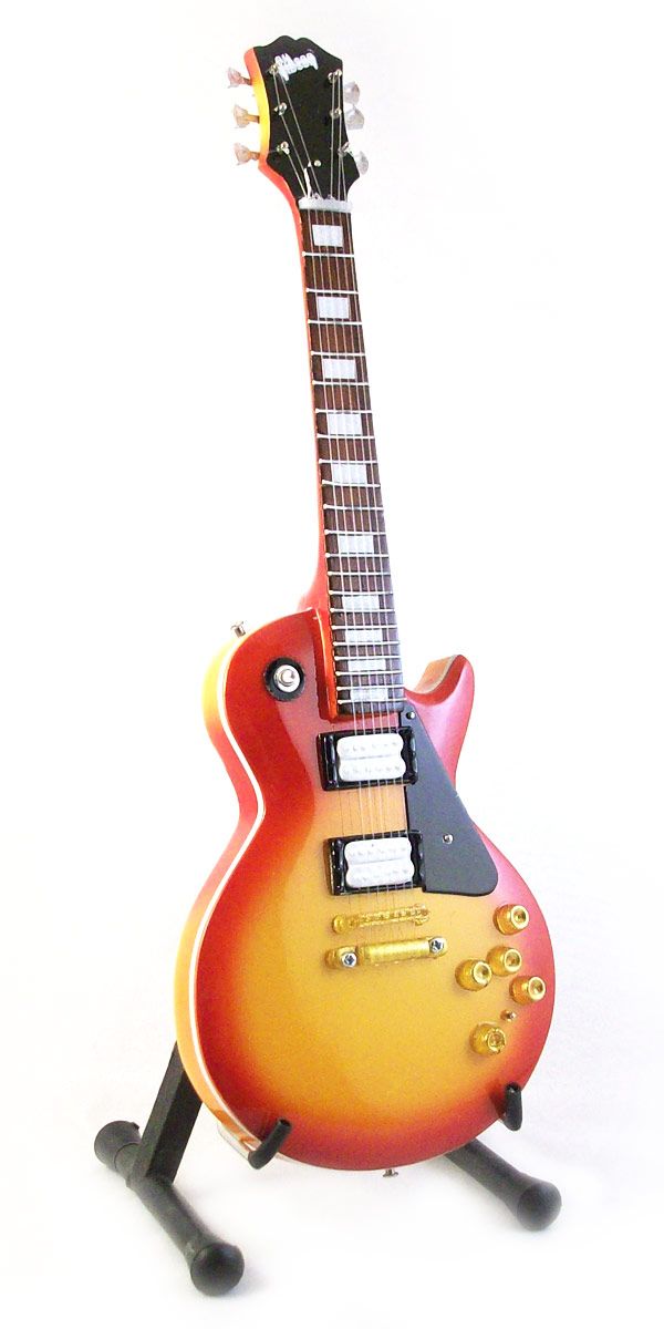 Miniature Guitar Frank Zappa Gibson Les Paul Sunburst Custom RARE