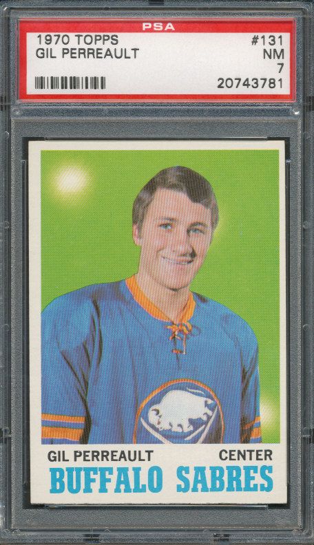 1970 71 Topps 131 Gil Perreault PSA 7 3781