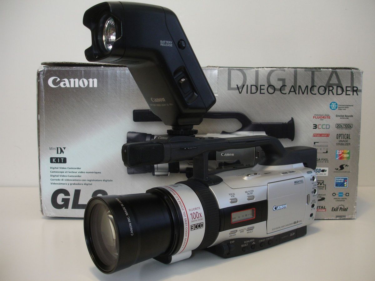 CANON GL2 CAMCORDER CANON LIGHT CANON LENS ATTACHMENT REMOTE RETAIL