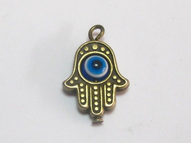  Tone Hamsa Hand Evil Eye Kabbalah Good Luck Charm Pendants