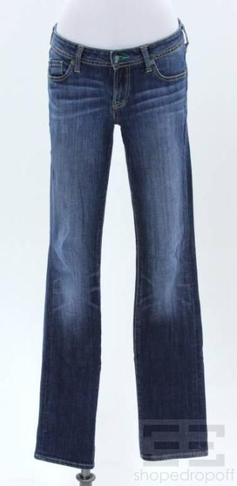  & Genetic Denim 2pc Blue Cropped & Straight Leg Jeans, 29/28