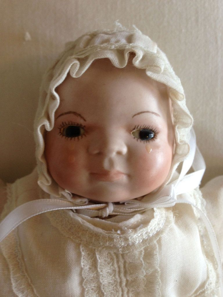 Ultra RARE Grace s Putnam Germany Bye Lo Bisque Cloth Doll Crying