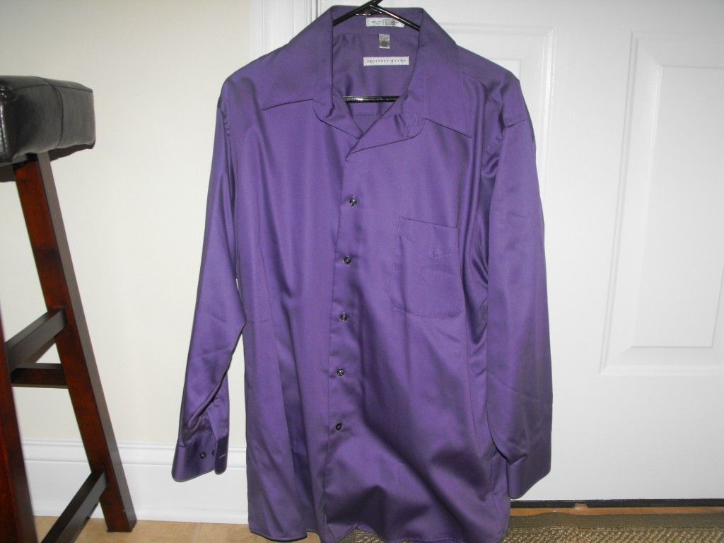  Geoffrey Beene Plum Dress Shirt