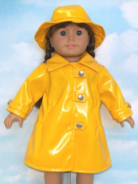 Doll Clothes Fits American Girl Molly Raincoat Hat