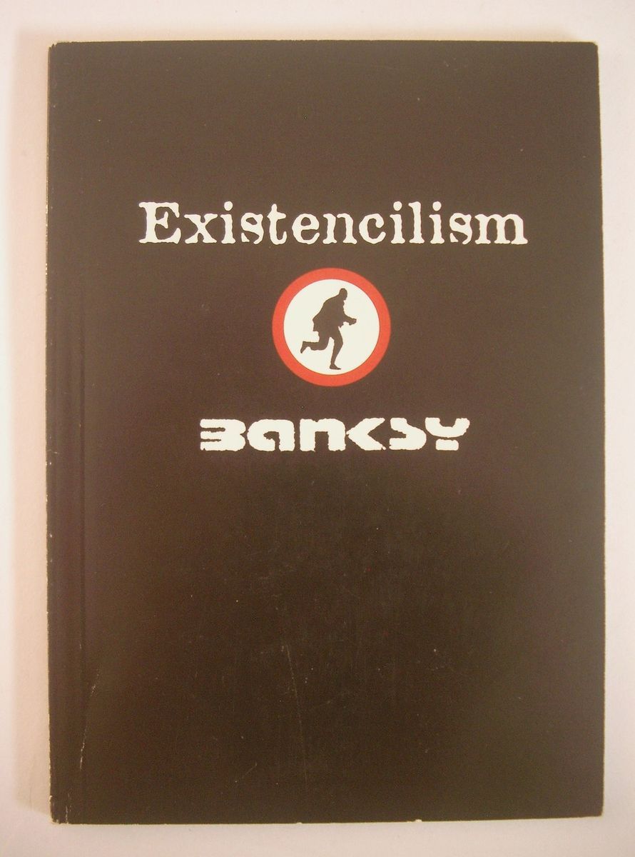 Existencilism Banksy Black Book Graffiti Artist Stencil Cut It Out