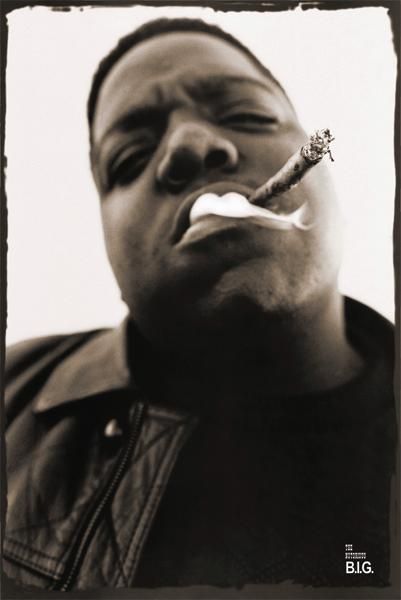 Notorious B.I.G. Cigar Biggie Smalls Music Poster Print Rare