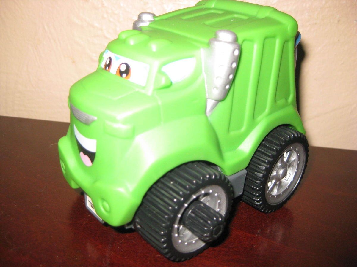 Playskool Hasbro Tonka Green Garbage Truck Wheels Toy Vehicle moves