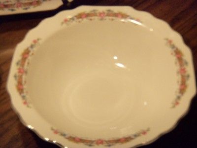 Pc. W. S. George Serving Pieces *Lido White* Platter Veg. Bowl