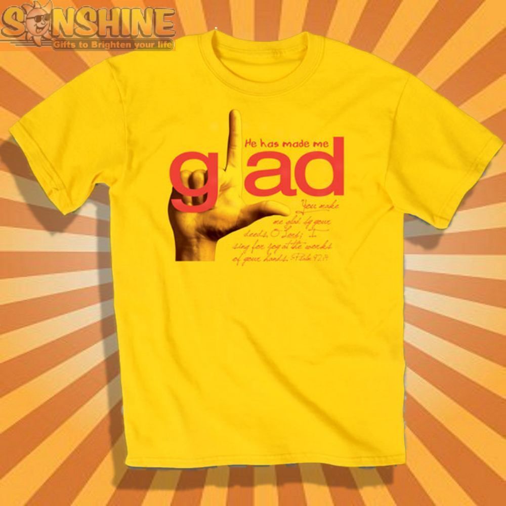 New Kerusso  Glad  Adult Christian T Shirt Glee PARODY