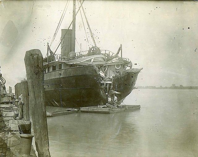 RP 1926 GREAT LAKE SHIP WRECK STERN MARQUETTE aka GODERICH 1927 AGAWA