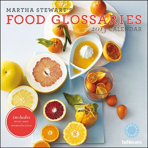 Martha Stewarts Food Glossaries 2013 Wall Calendar
