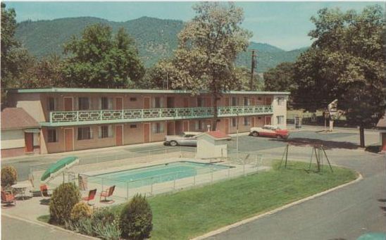 Lone Fir Motel Grants Pass Oregon or Hwy 99 Postcard