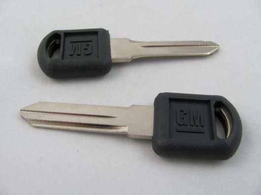 Genuine GM Blank Key PAIR 1997 1999 Pontiac Grand AM   26049794   FREE
