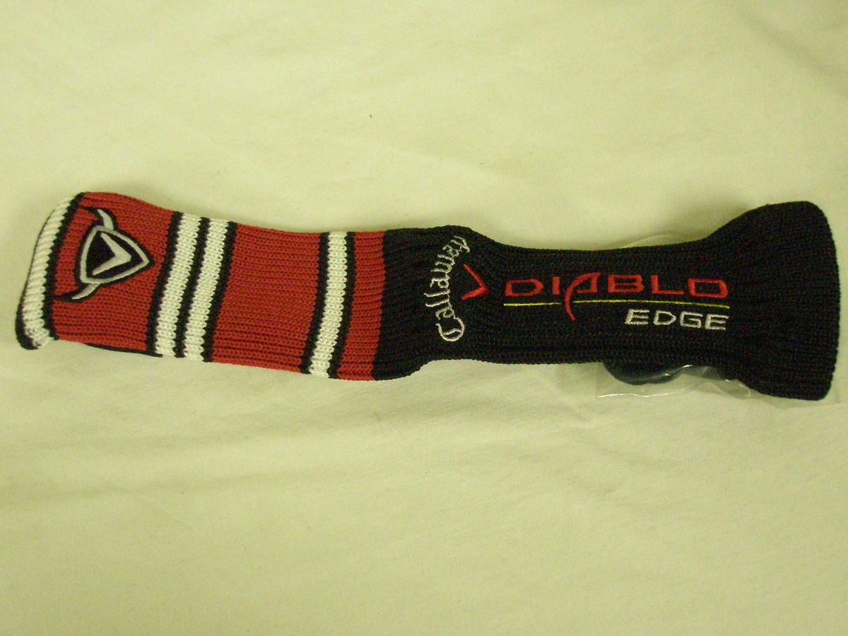 Callaway Diablo Edge Hybrid Headcover Black Red Rescue Golf Club Cover