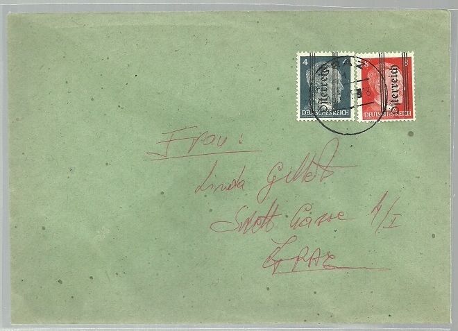 Austria Local Edition Year 1945 Grazer on Letter