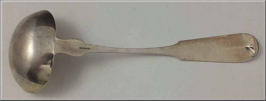 Nice Early 19thC J Goodhue Salem MA Coin Silver Ladle