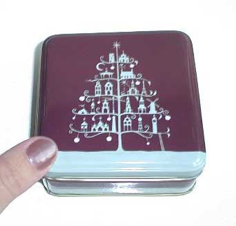 Roger La Borde Christmas Gift Boxes Tins Nested Set of 3 Chocolate