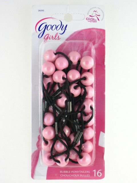 Goody Girls Pink Twinbead Bubble Ponytailers 16 PK