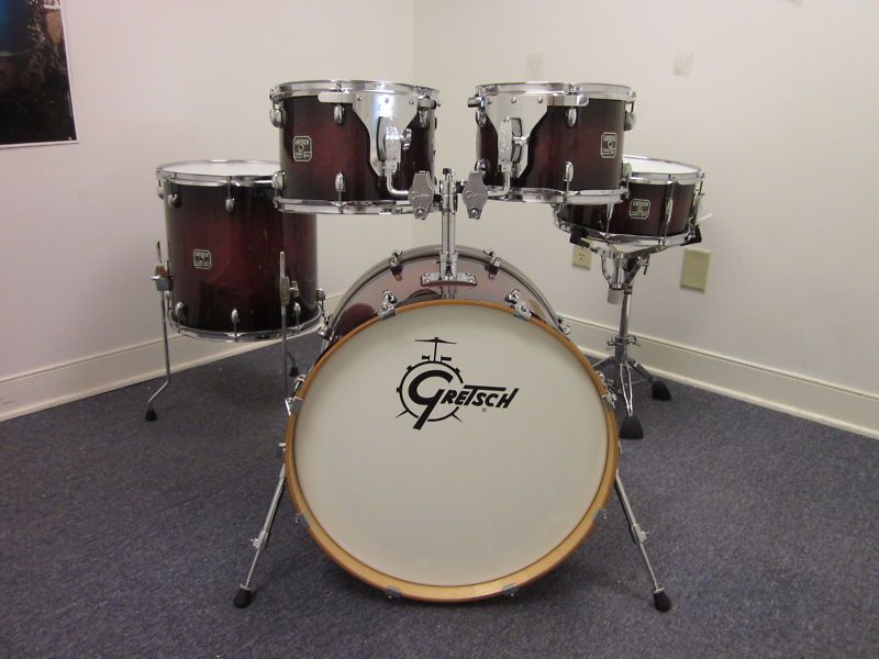 Gretsch Catalina Birch 5pc Drum Set, Walnut Burst Lacquer 100% Birch