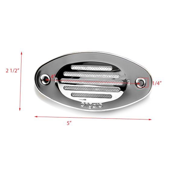 Ongaro Polished Aluminum Boat Horn Grill