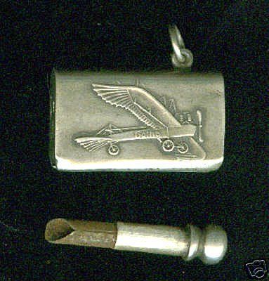 1930s Sterling Silver Gotha Bomber Lighter Germany DRGM