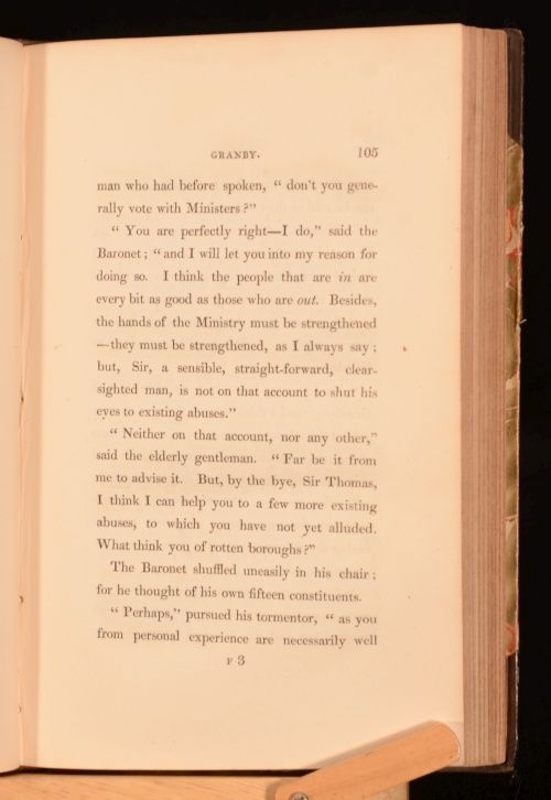 1826 3VOL Thomas Lister Granby A Novel First Edition