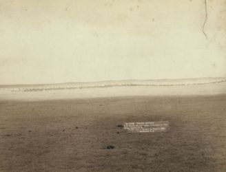 Grand review. U.S. troops after surrender of Indians at Pine Ridge