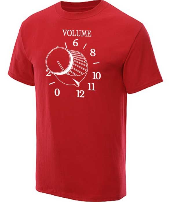 Volume 12 T Shirt Retro Funny Graphic Tee Red XL