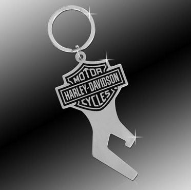 Harley Davidson Bottle Opener Key Chain Fob Tag Rings