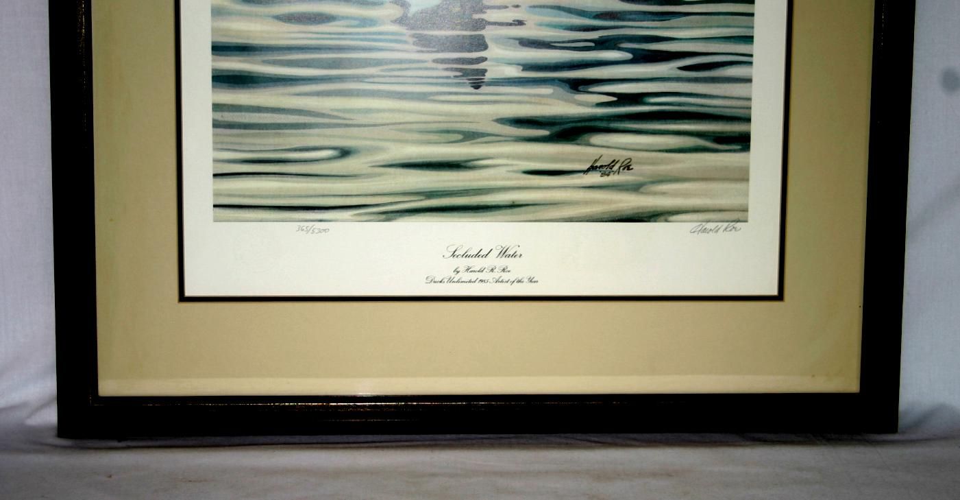 Harold R Roe Secluded Water Print Ed Signed