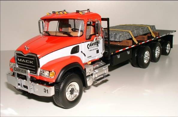 34 Mack Granite 24ft Flatbed & Slab Load Carver Quarries by First