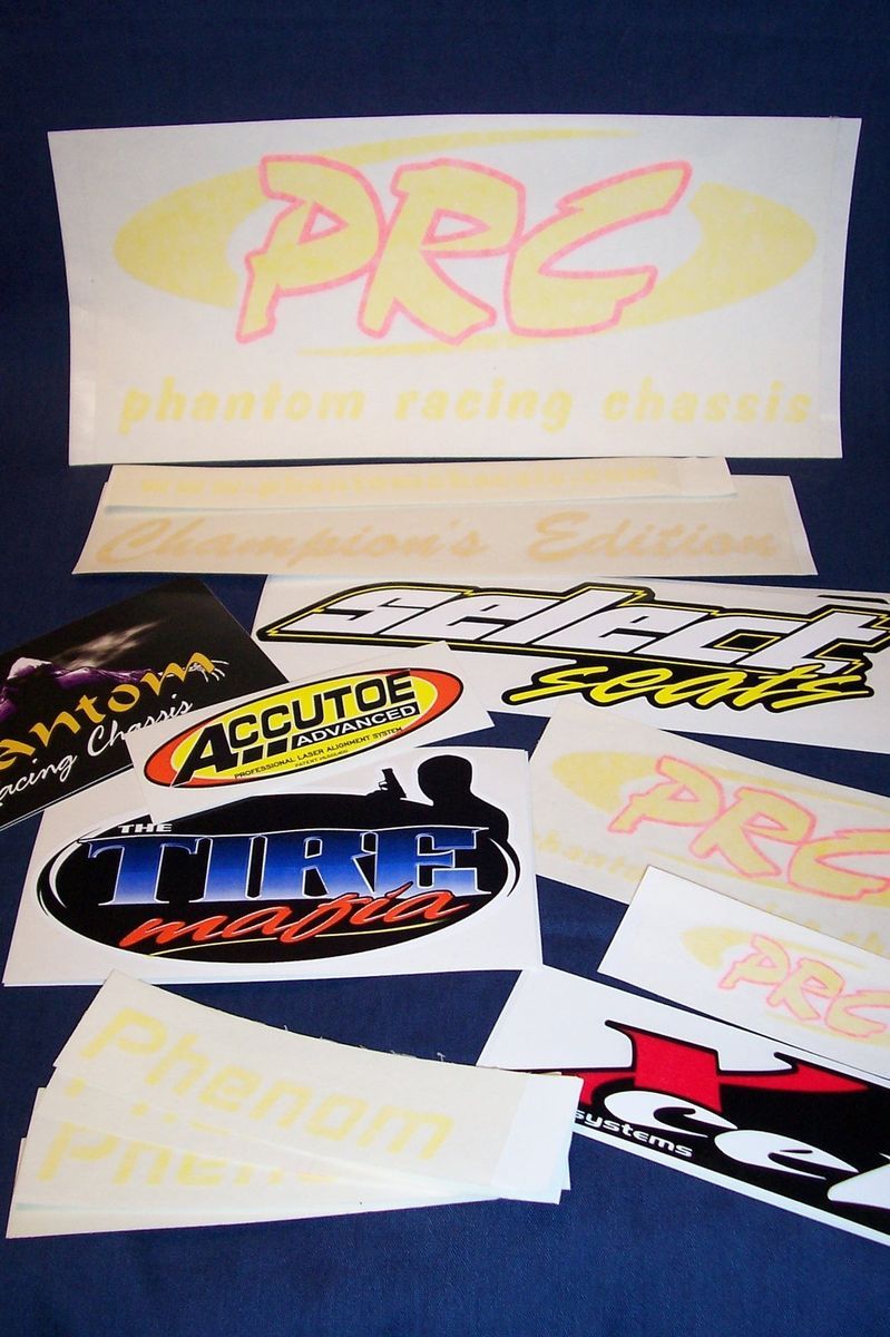 Go Kart Racing New Phantom Icon Racing Chassis PRC Decals Kit 17 Decal