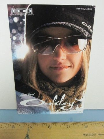 OAKLEY surf 2006 GRETCHEN BLEILER SNOWBOARD dealer promo display card