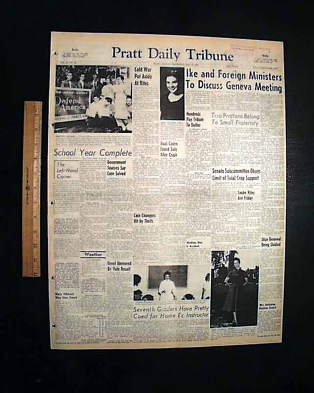 Harvey Haddix Perfect Game Loss Pirates 1959 Newspaper