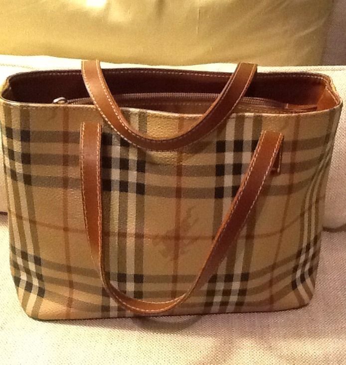 Burberry Haymarket Check Small Tote