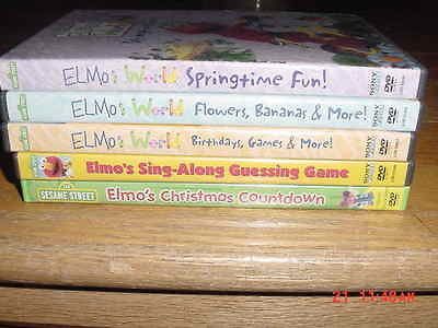 Lot of 5 Elmos WorldSpringtime funFlowers Bananas & More