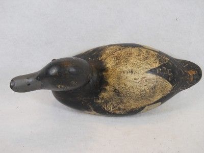 Blue Bill Drake Duck Decoy Solid Wood Factory Decoy Mason ? Hays