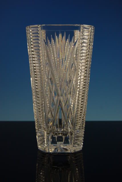 Bill Healy Cut Crystal 9 Tall Square Vase Spectacular