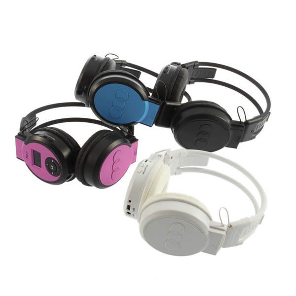  Player LCD Foldable Wireless Headphone Headset FM Radio TF Card