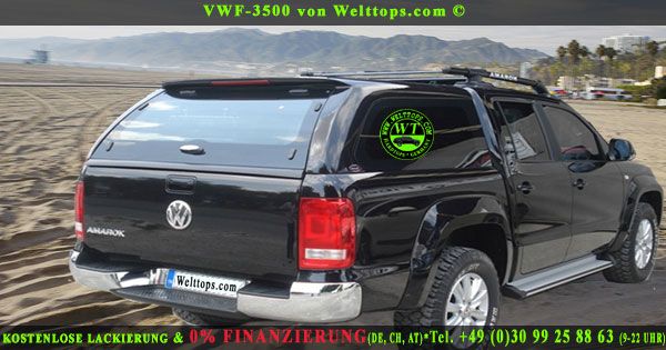 VW Amarok Hardtop D Cab Canopy Laderaumabdeckung Inkusive Original