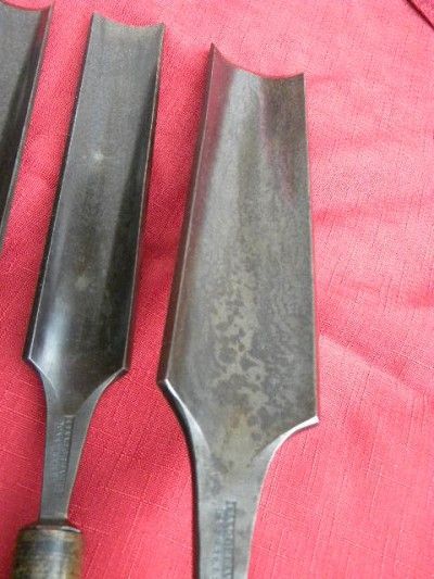  Circa 1900 Woodworking Chisels Buck Bros Issac Greaves Spear & Jackson