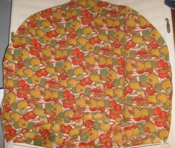 harvest tablecloth fall colors round