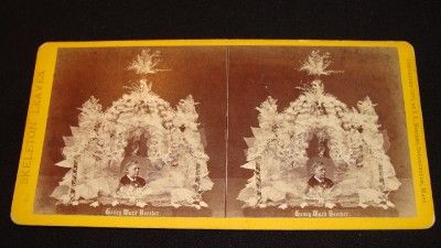 Henry Ward Beecher 1875 Skeleton Leaves I L Rogers Stereoview Card