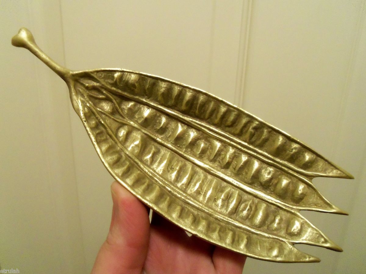 VIRGINIA METALCRAFTERS Mimosa Seed Pod Leaf designed Oskar J W Hansen