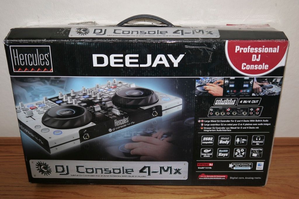 Hercules Deejay DJ Console 4 MX USB Audio Interface