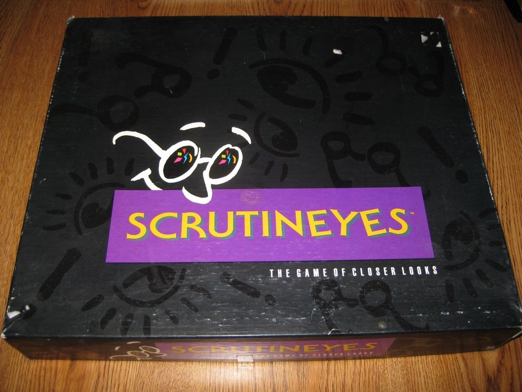 SCRUTINEYES THE GAME OF CLOSER LOOKS HERSCH MATTEL 1992 100% COMPLETE